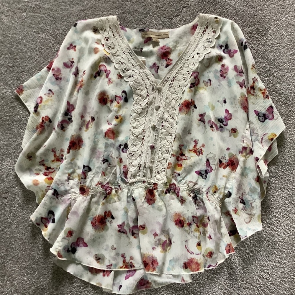 NWT Nine West Vintage American Jeans Butterfly Top